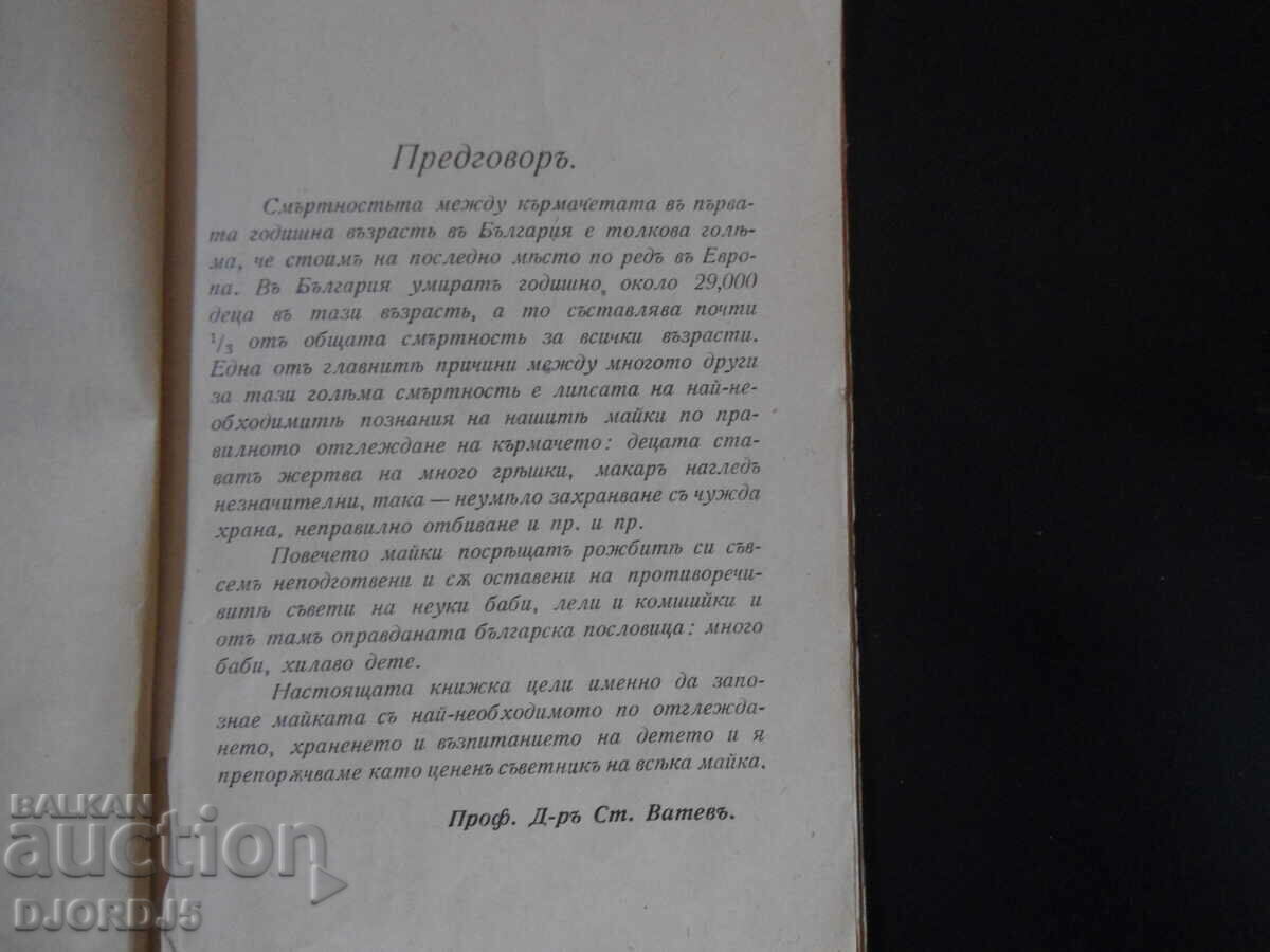 Auction  Raising, feeding and educating the infant and young child