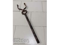 Wrought wedge for an ox team, wrought iron, nail