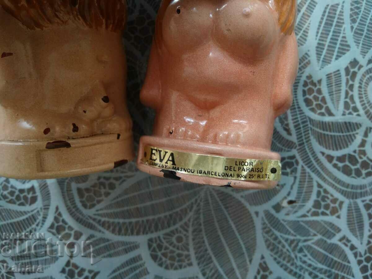 Δημοπρασία Μικρά μπουκάλια Αδάμ και Εύα Δημοπρασία Μικρά μπουκάλια Αδάμ και Εύα