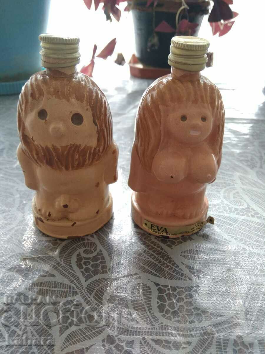 Μικρά μπουκάλια Αδάμ και Εύα Μικρά μπουκάλια Αδάμ και Εύα