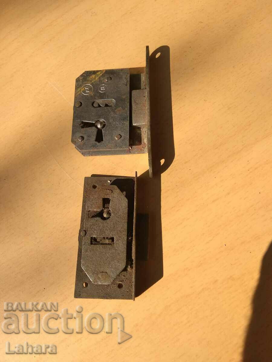 Two vintage locks for a drawer or chest with price 0.11 BGN | € 0.06 Two vintage locks for a drawer or chest with price 0.11 BGN | € 0.06