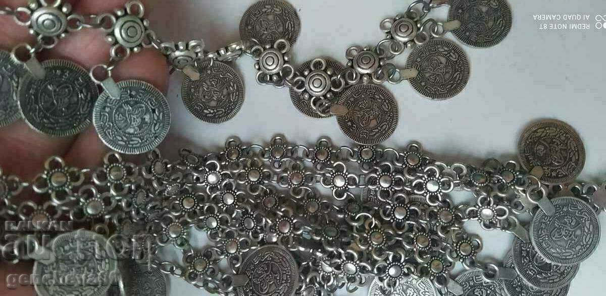 ETHNO JEWELRY NECKLACE AND BRACELET with coins for traditional costume with price 70.00 BGN | € 35.79 ETHNO JEWELRY NECKLACE AND BRACELET with coins for traditional costume with price 70.00 BGN | € 35.79