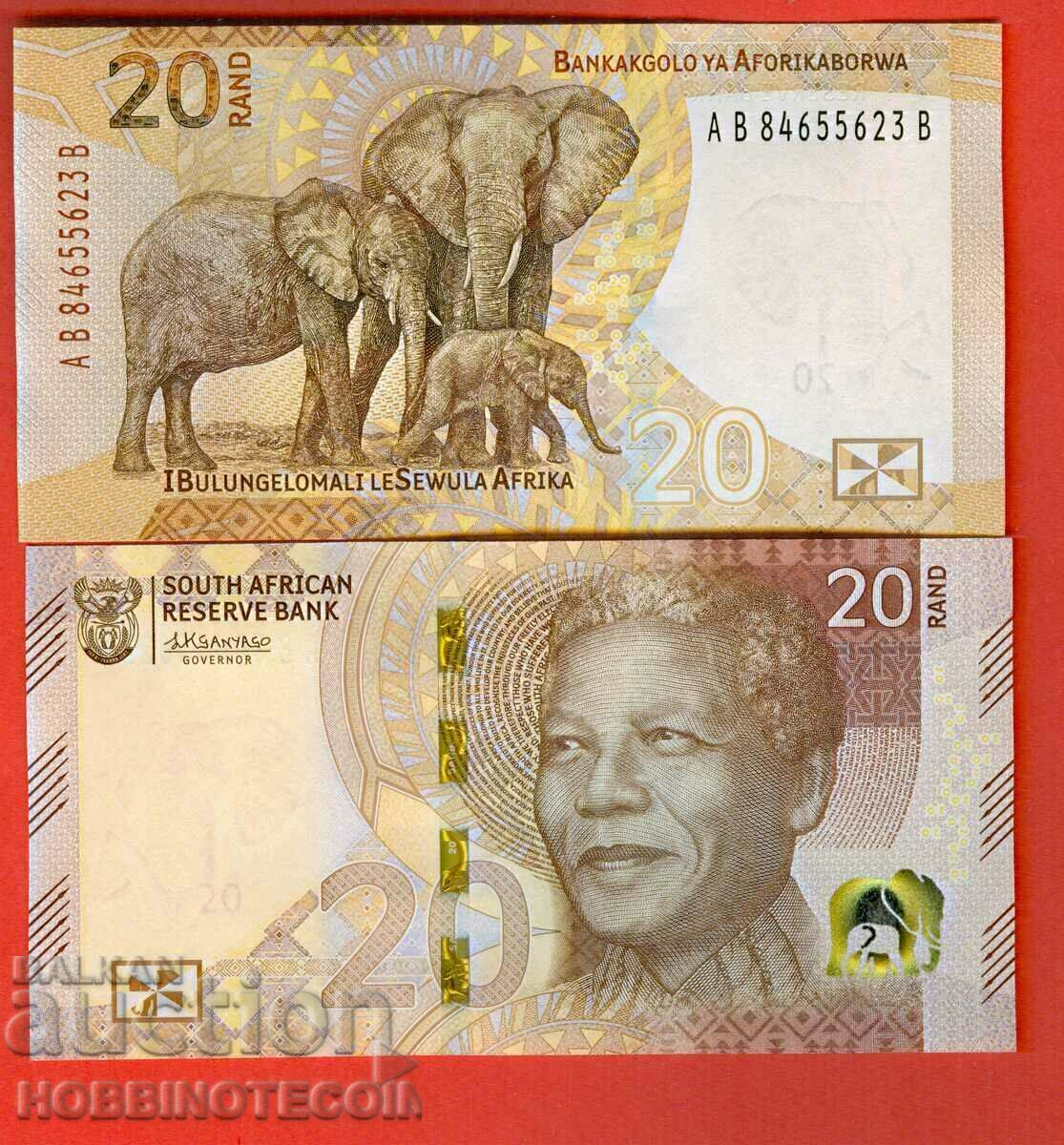 ЮЖНА АФРИКА ЮАР SOUTH AFRICA 20 Ранд issue 2023 НОВИ UNC