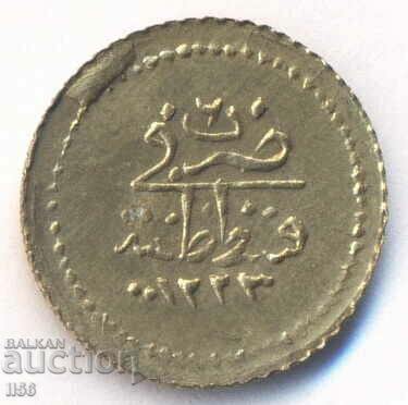 Турция - позлатена монета - 1223/6(1808) - фалшификат!!!