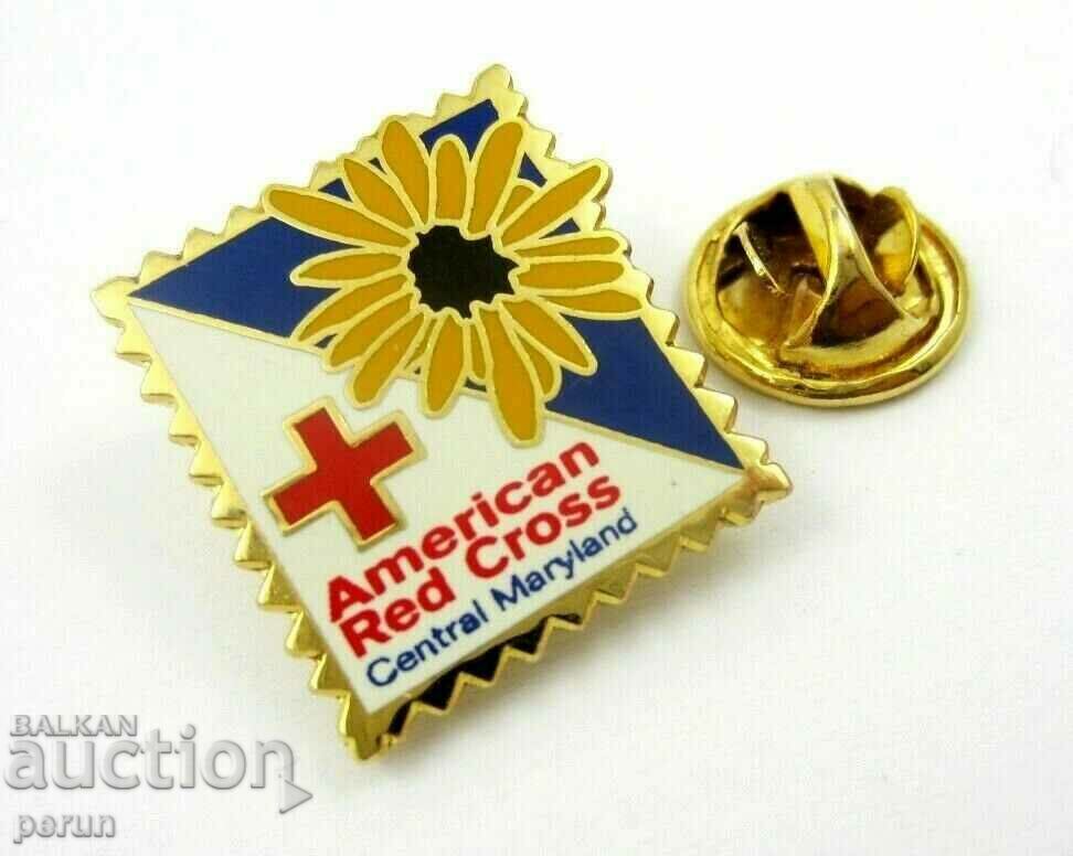 Auction AMERICAN BADGE-RED CROSS-ENAMEL Auction AMERICAN BADGE-RED CROSS-ENAMEL