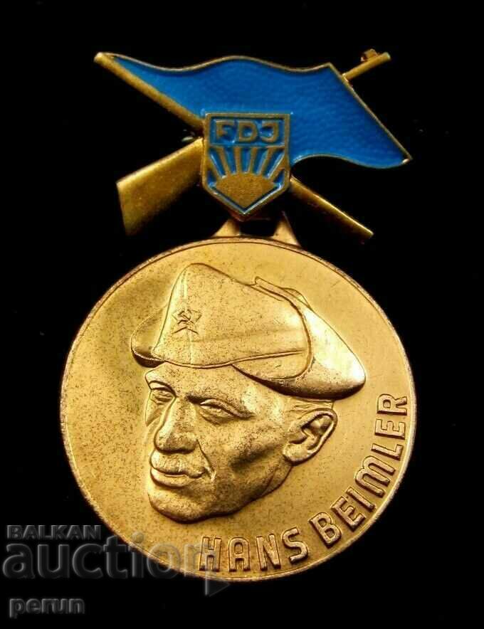 DDR-Insignia-Medal-Hans Beiler International Brigades