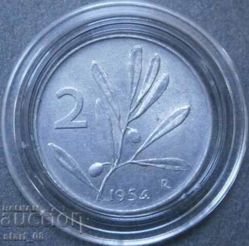 Italia 2 lire 1954