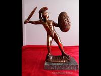 Old Statuette Figure ROMAN Warrior