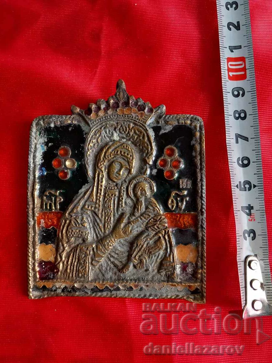 Delivery of Extremely Rare Breastplate Russian Enamel ICON, RTOV