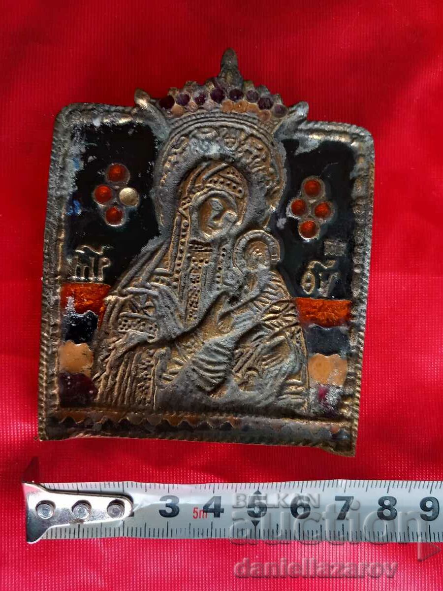 Extremely Rare Breastplate Russian Enamel ICON, RTOV - 5