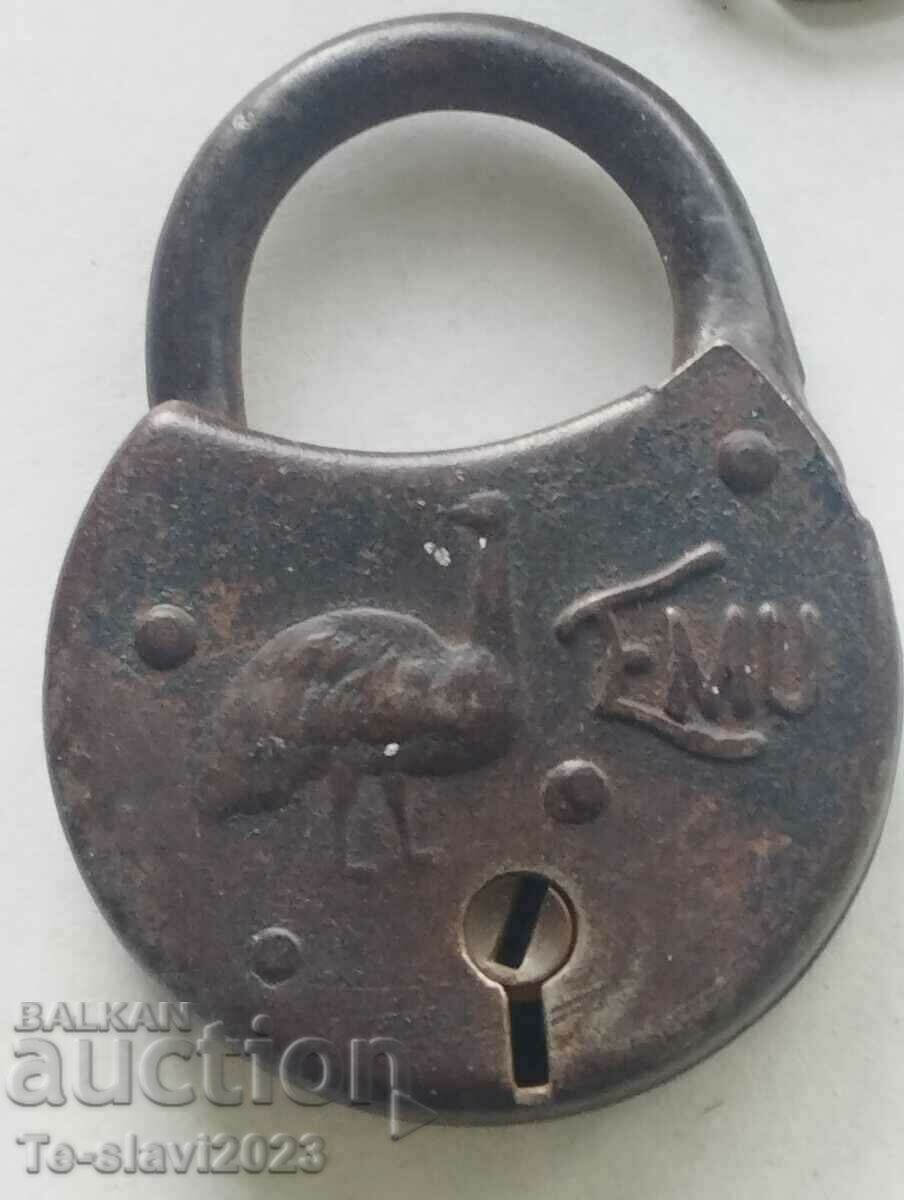 1900 Old Padlock -,,Emu,,