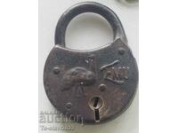 1900 Old Padlock -,,Emu,,