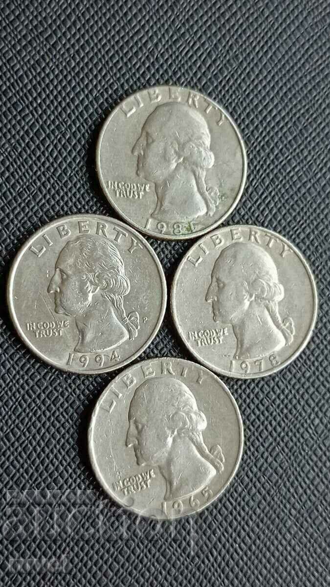 US Quarter Dollar - Lot