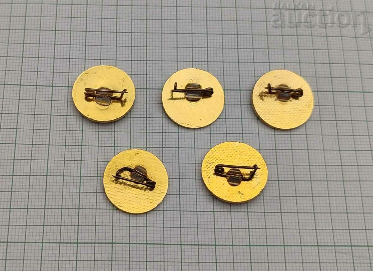 GEORGI DIMITROV BADGES 5 PCS with price 3.60 BGN | € 1.84 GEORGI DIMITROV BADGES 5 PCS with price 3.60 BGN | € 1.84
