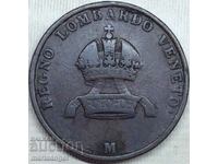 Lombardia Veneția 5 centesimi 1849 Italia M - Milano - rar