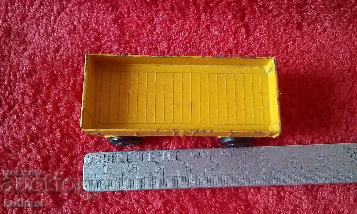 Small metal car model Matchbox Macau Mercedes trailer Small metal car model Matchbox Macau Mercedes trailer