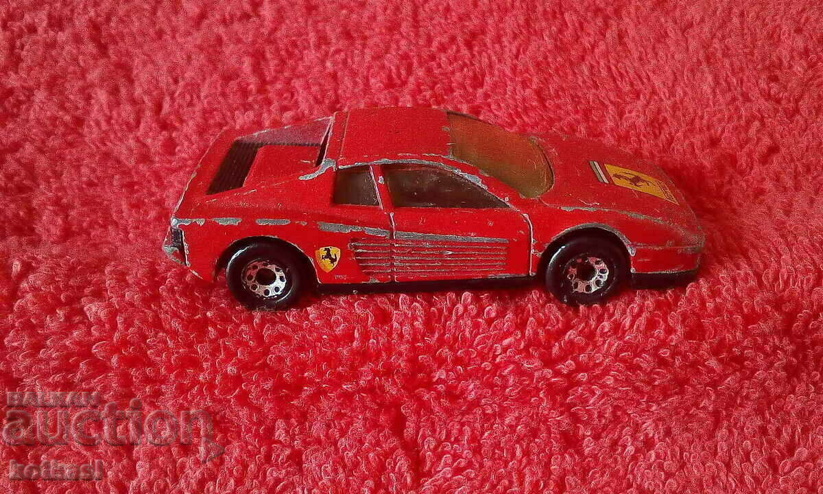 Παράδοση Σπιρτόκουτο Μακάο 1986 Ferrari Testarossa Small Metal Car Παράδοση Σπιρτόκουτο Μακάο 1986 Ferrari Testarossa Small Metal Car