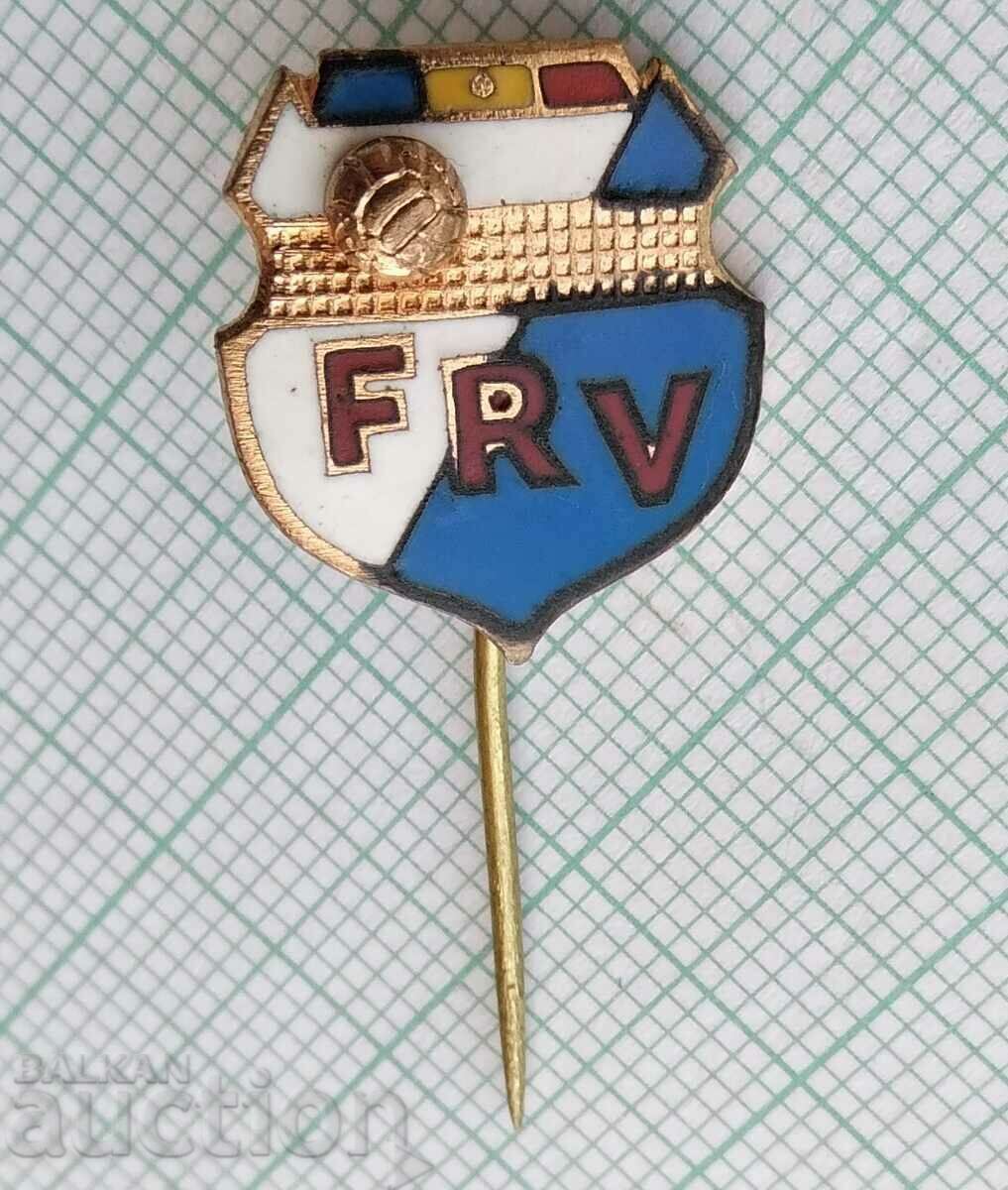 14673 - FRV Volleyball Federation of Romania - bronze enamel with price 5.00 BGN | € 2.56 14673 - FRV Volleyball Federation of Romania - bronze enamel with price 5.00 BGN | € 2.56