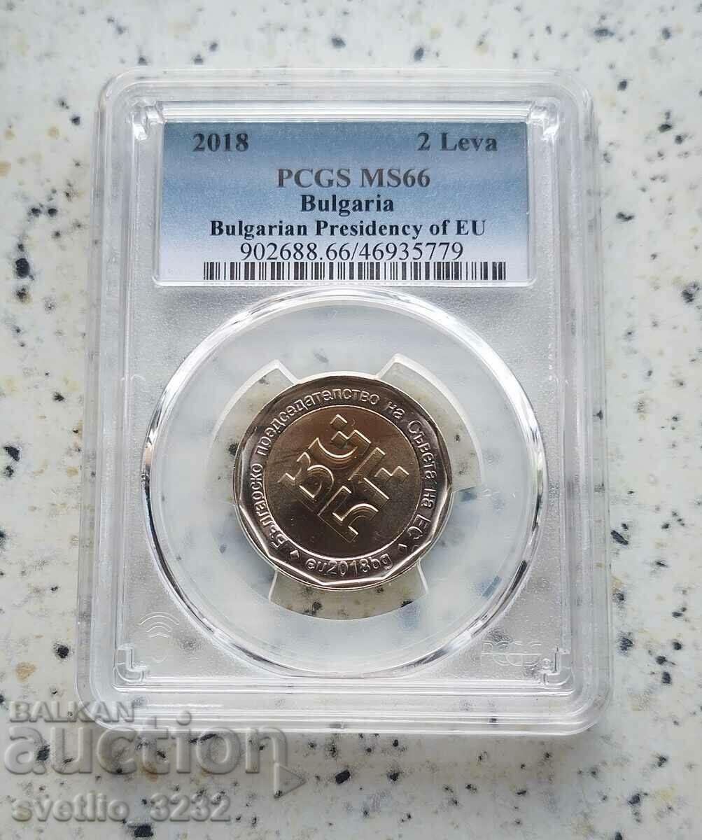 2 BGN 2018 MS 66 PCGS