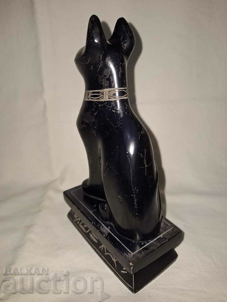 Ancient Egyptian Bastet stone figure - 6