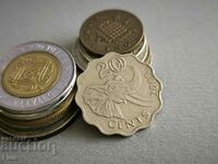 Монета - Свазиленд - 20 цента | 2003г.