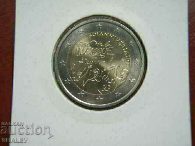 Livrarea 2 euro 2011 Franța „30 ani mussique” /Franța/ - (2 euro)