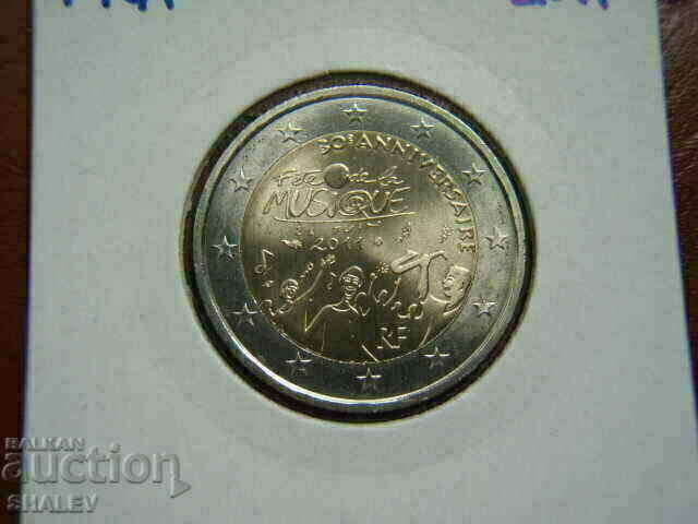 2 euro 2011 France "30 years mussique" /Франция/ - (2 евро)