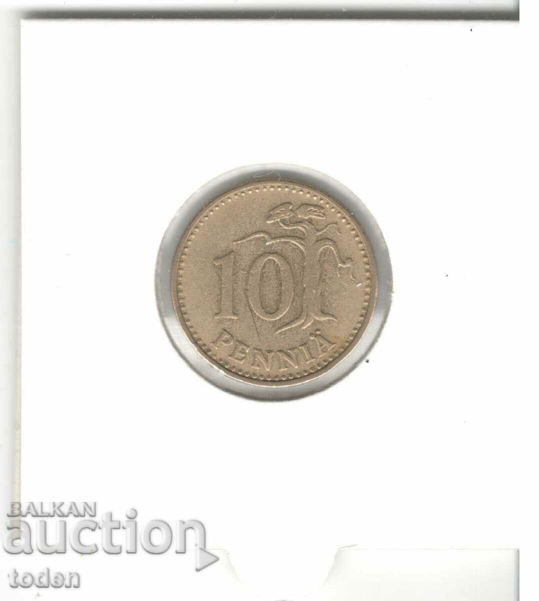 Auction  Finland-10 Penniä-1963 S-KM# 46