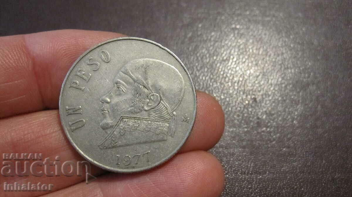 1977 1 peso Mexic