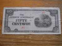 50 Centavos 1942 - Filipine - Ocupația japoneză (VG)