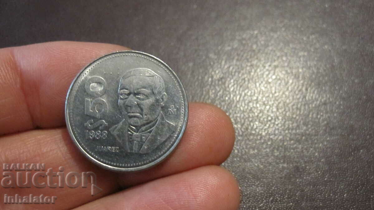 1988 50 pesos Mexico