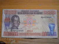 1000 Φράγκα 1985 - Γουινέα ( VG )