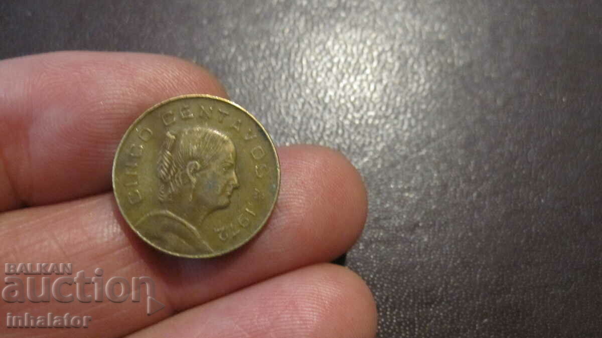 1972 5 centavos centavos