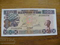 100 франка 1998 г - Гвинея ( UNC )