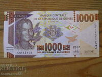 1000 francs 2017-19 - Guinea ( UNC )