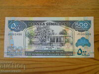 500 de șilingi 2008 - Somaliland (UNC)