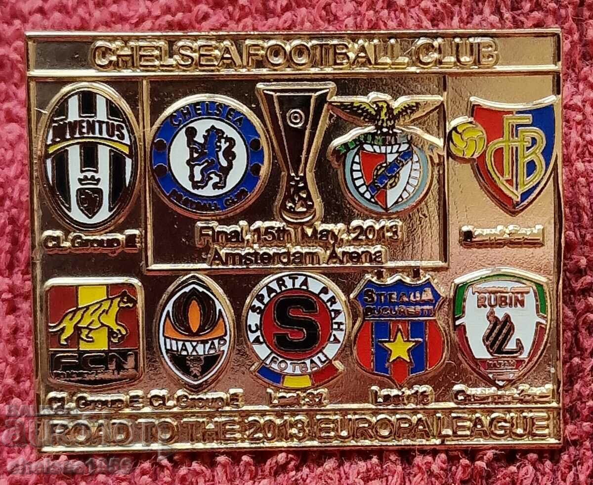 Chelsea badge - UEFA Cup 2013, road to the final