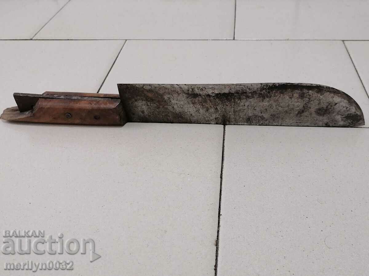 Hand-forged knife with kaniya, karakulak, cleaver, dagger blade - 6 Hand-forged knife with kaniya, karakulak, cleaver, dagger blade - 6