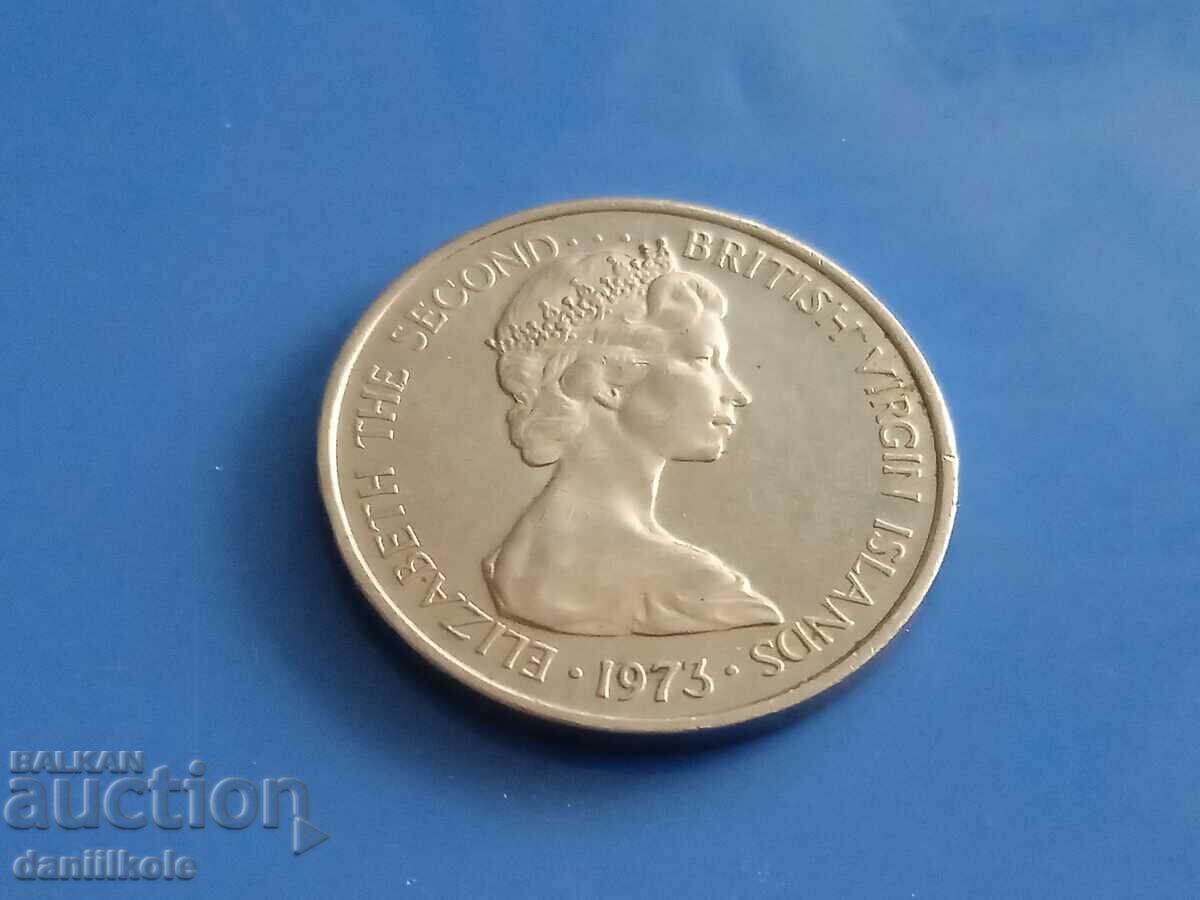 *$*Y*$* BRITISH VIRGIN ISLANDS 5 CENTS - 1973 *$*Y*$* - 7 *$*Y*$* BRITISH VIRGIN ISLANDS 5 CENTS - 1973 *$*Y*$* - 7