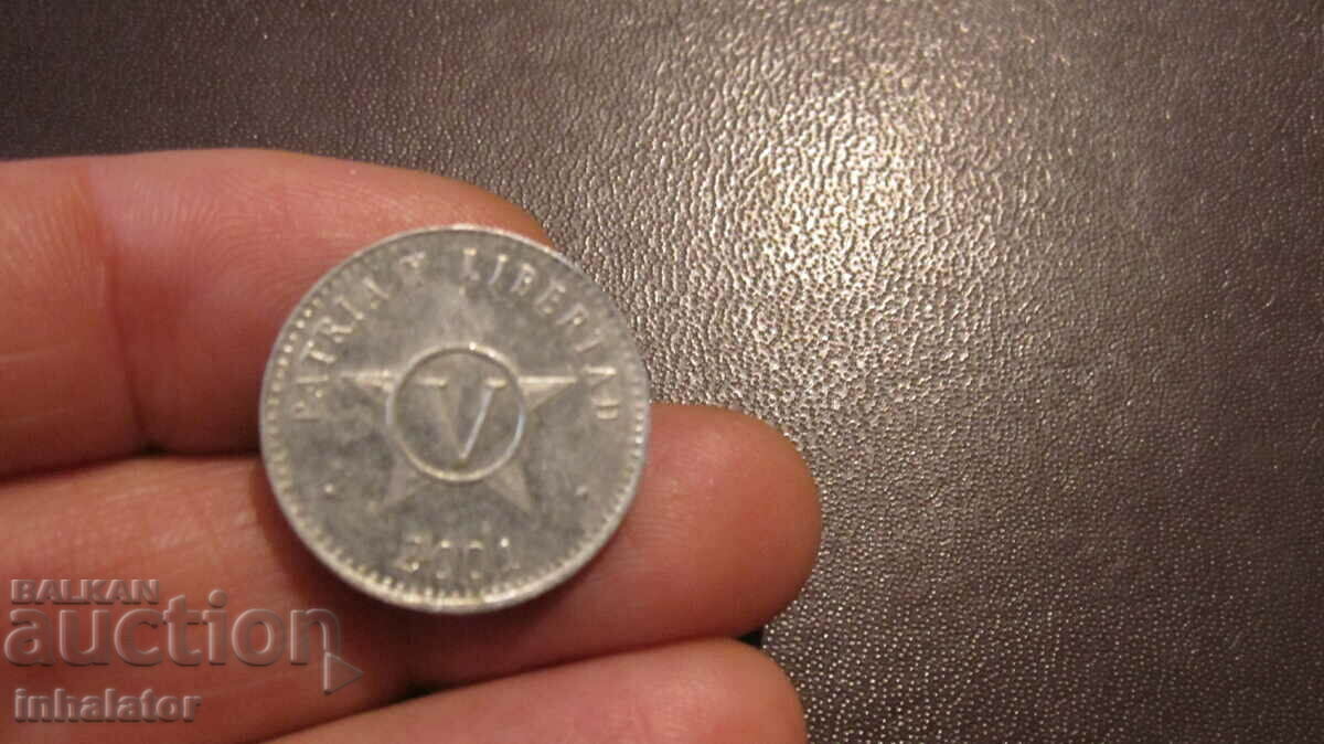 5 centavos 2001 Cuba - Aluminiu