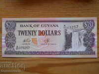 20 de dolari 1988-1992 - Guyana (UNC)