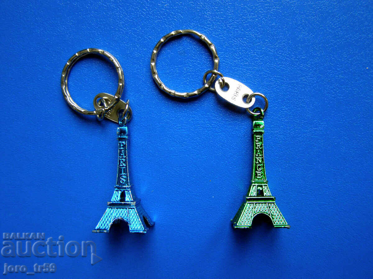 keychains - Eiffel Tower - 2 pieces