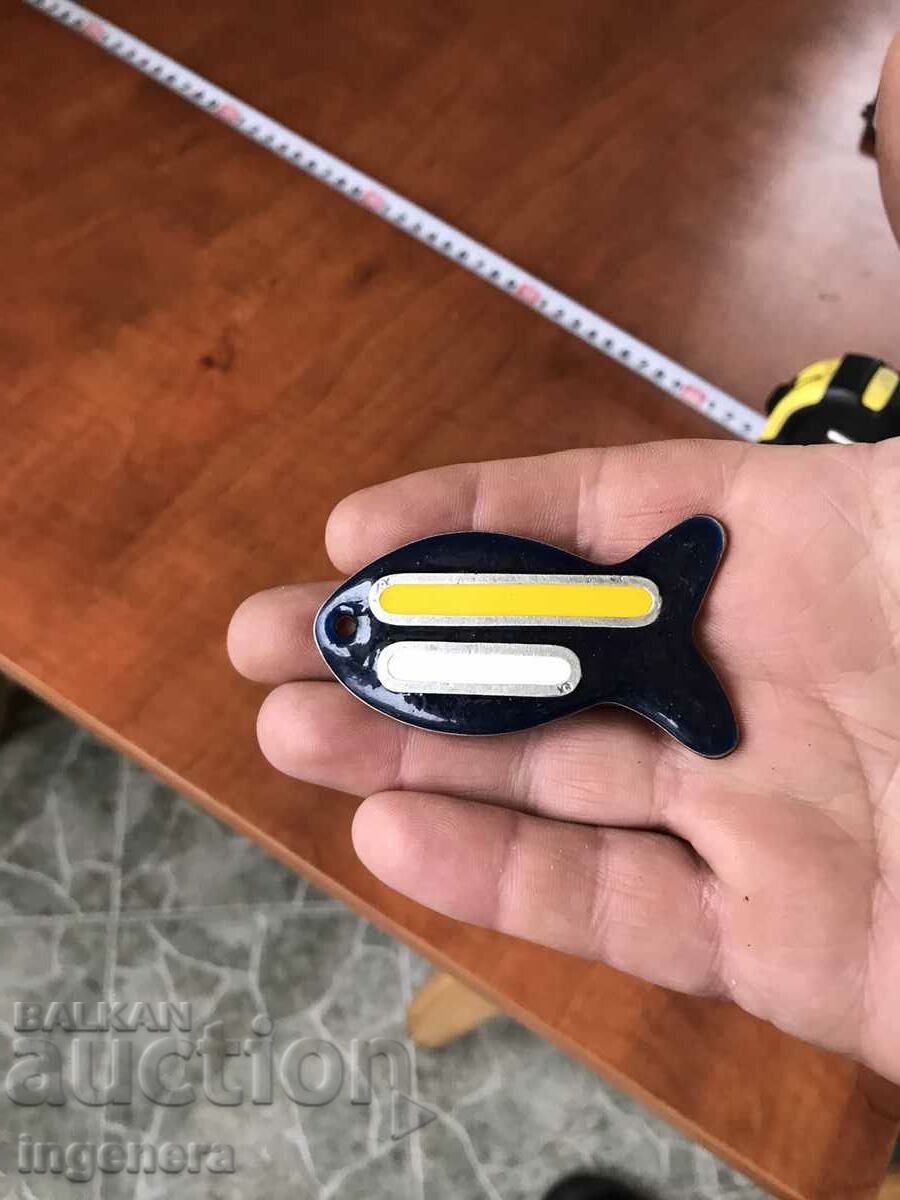 Auction PENDANT METAL ENAMEL FISH SOUVENIR Auction PENDANT METAL ENAMEL FISH SOUVENIR