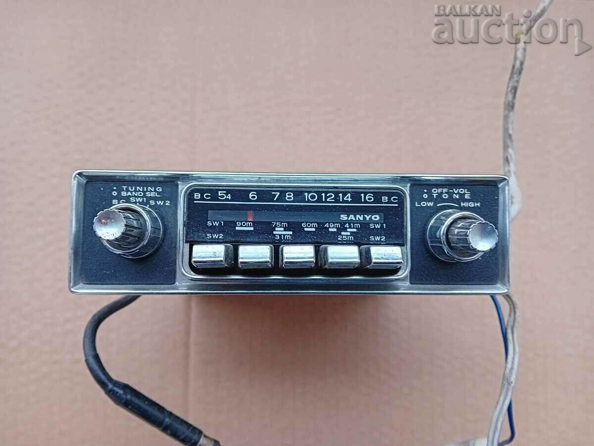 SANYO radio receiver for vintage car 60s 70s