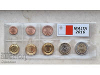 Σετ "Standard Euro Coins of Malta - 2016"