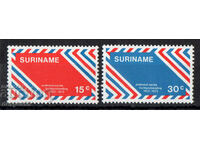 1972. Surinam. 50 de ani de la prima poștă aeriană din Surinam.