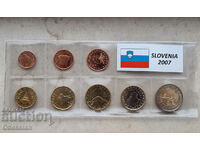 Σετ "Τυποποιημένα κέρματα ευρώ από τη Σλοβενία - 2007"