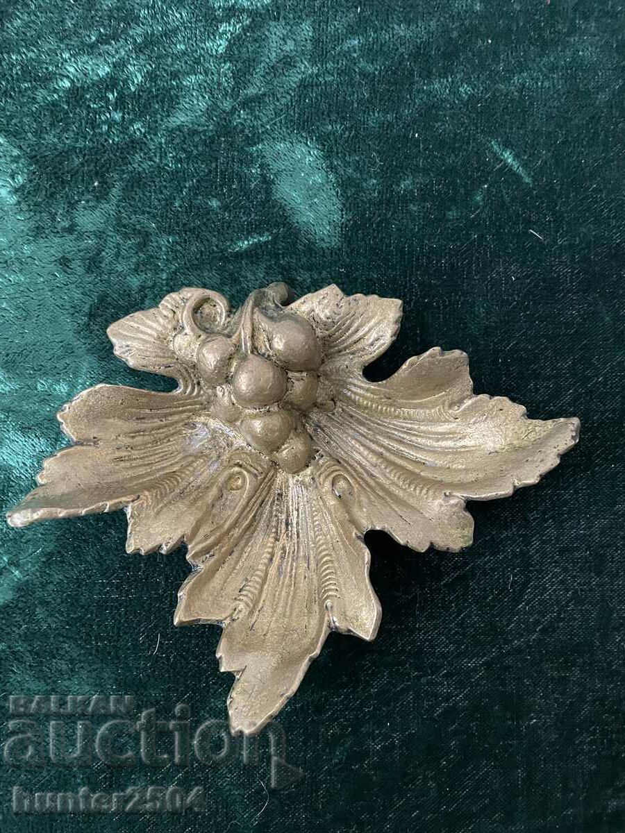 Ashtray-13/16 cm, bronze", Grapes" Ashtray-13/16 cm, bronze", Grapes"