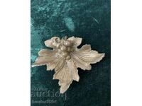 Ashtray-13/16 cm, bronze", Grapes"