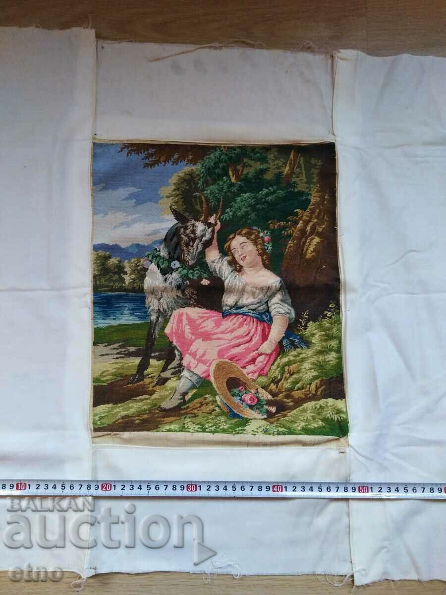 BEAUTIFUL LARGE OLD TAPESTRY "THE BLIND GOAT" with price 200.00 BGN | € 102.26 BEAUTIFUL LARGE OLD TAPESTRY "THE BLIND GOAT" with price 200.00 BGN | € 102.26